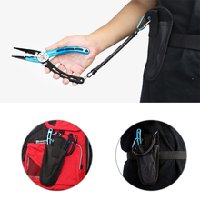 Load image into Gallery viewer, SANLIKE Multifunctional Fishing Pliers Tether Combo Hooks Remover Fishing Line Scissors Hand Grip Clip Portable Tackle Tool