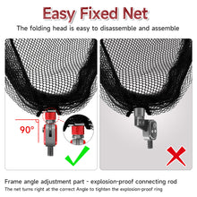 Load image into Gallery viewer, SANLIKE Fishing Landing Net Adapter Aviation Aluminum Dip Net Folding Joint 1/2inch Standard Head Connector Fishing Tool