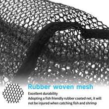 Load image into Gallery viewer, SANLIKE 1.1m White/Grey Camouflage Folding Fishing Net Fibreglass Telescopic Pole Collapsible Net Carp Catching Fishing Tools
