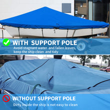 Load image into Gallery viewer, SANLIKE Boat Cover Support Pole 3 Section Aluminum Telescoping Adjustable Lightweight Boat Cover Support Pole for Yachts Fishing