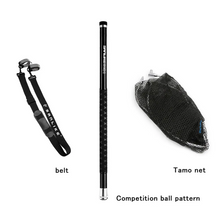 Load image into Gallery viewer, SANLIKE 5M Red Pole Carbon Fibre Portable Telescopic 9-level Floor Net Rubber Net 4 Folding Frame Oval Rake Net Fishing Rod Set