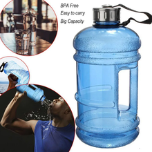 Load image into Gallery viewer, SANLIKE 2.2L Blue Large Capacity Water Bottle for Outdoor Sports Fitness Camping Running Sports Hiking Camping Accessories