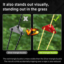 Load image into Gallery viewer, SANLIKE 10pcs Triangles Buckle Paracord Fastener Tent Rope Buckles Aluminum Alloy Outdoor Camping Wind Rope Stopper Portable