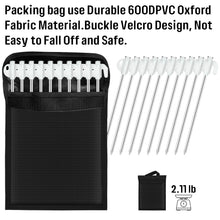 Load image into Gallery viewer, SANLIKE 10pcs/Set 20cm Stake Pegs Tent Pegs High Strength Ground Pegs T with Illuminated Iron Galvanised Outdoor Camping Tools