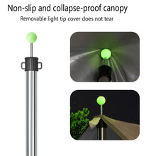 Load image into Gallery viewer, SANLIKE 2.44m Stainless Steel Tube Glass Bead Link Adjustable Tarpaulin Pole Tent Pole with Glow Tip Camping Outdoor Accessories