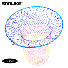 Load image into Gallery viewer, SANLIKE Fishing Net 1/2 inch thread About 12mm Aluminum frame Alloy Foldable Extending Frame Landing Dip Net Fishing Tackle