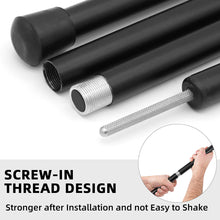 Load image into Gallery viewer, SANLIKE Iron Pipe Camping Tarp Poles Collapsible Tent Pole Heavy Duty Sun Shade Sail Poles for Car Awnings Canopy Rain Poles