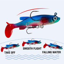 Load image into Gallery viewer, 5pcs Lua Bait Pack Leader Fish 13g/8.5cm Soft Bait Anti Bottom Hanging Long Casting Simulated Soft Fish Double Hook Design