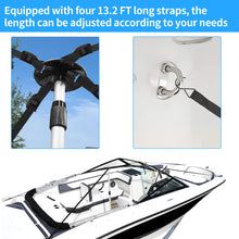 Load image into Gallery viewer, SANLIKE Boat Cover Support Pole 3 Section Aluminum Telescoping Adjustable Lightweight Boat Cover Support Pole for Yachts Fishing