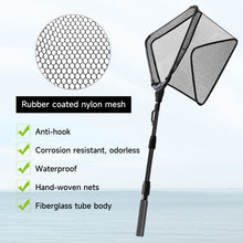 Load image into Gallery viewer, SANLIKE Triangle Handle Nylon Net with Rubber CoatingRetractable Folding Pole HandleFishing Equipment Accessories