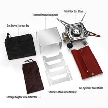 Load image into Gallery viewer, SANLIKE Outdoor Folding Camping Gas Stove Wind Proof Gas Stove Portable Hiking Camping Gas Burner Foldable Mini Gas Stove Cassette