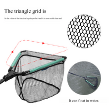 Load image into Gallery viewer, SANLIKE 2.5M Floating Fishing Net Fish Foldable Landing Net with Retractable Pole Handle Durable Rubber Coated Fishing Accessory