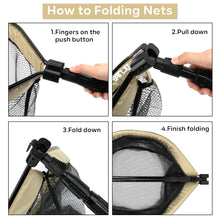 Load image into Gallery viewer, SANLIKE Folding Fishing Net Length 2M Retractable Collapsible Telescoping Carbon Tube Pole Fishing Landing Net