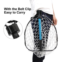 Load image into Gallery viewer, SANLIKE 0.85m Fishing Net Collapsible Pole Folding Extend Rubber Coated Freshwater Saltwater Landing Net for Carp Catching