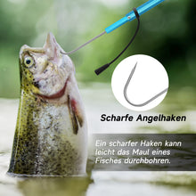 Load image into Gallery viewer, SANLIKE 60cm Fishing Spear Hook Aluminum Alloy Handle Stainless Telescopic Fishing Gaff Ice Sea Fishing Tackle Accessories