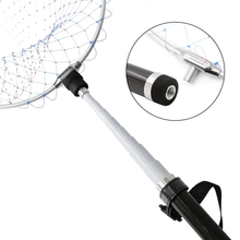 Load image into Gallery viewer, SANLIKE 3m Portable Telescopic Extension Carbon Fibre Fishing Landing Net Handle Pole Stretch Railing Gear Fishing Net Tools