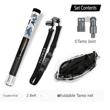 Load image into Gallery viewer, SANLIKE Fishing Net Fibreglass Handle Pole Portable Telescopic Collapsible Landing Net Pole with Adaptor Fishing Gear Tools
