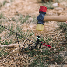 Load image into Gallery viewer, SANLIKE 8 Pieces Black 30cm Tent Pegs Heavy Duty Forged Steel Tent Stakes Storage Bag Various Ground Outdoor Camping Tools