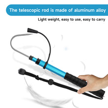 Load image into Gallery viewer, SANLIKE 90cm Fishing Spear Hook Telescopic Stainless Steel Fishing Gaff with String Non-slip Handle Tool Accessories