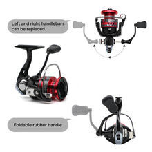 Load image into Gallery viewer, SANLIKE Fishing Rod and Reel Sets 2.4M Carbon Fiber Telescopic Throwing Fishing Rod 5.2:1 Gear Ratio Spinning Organizer Pole Set
