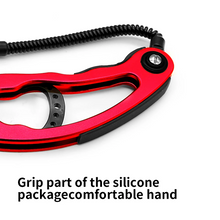 Load image into Gallery viewer, SANLIKE Fish Lip Grip Aluminum Alloy Fishing Plier Portable Trigger Lock Gripper Grabber Grab Tool Fishing Tackle Accessories