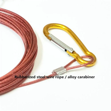 Load image into Gallery viewer, SANLIKE 5m Fish Buckle Lock Wire Rope Steel Large Live Fish Buckle Set Stringer Controller Buoyancy for Fishing Accessories Tool