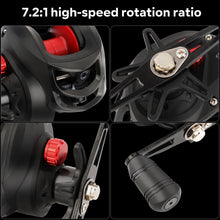 Load image into Gallery viewer, SANLIKE Baitcasting Reel High Speed 7.2:1 Gear Ratio Left/Right HandS Max Drag 8KG Casting Fishing Reel Tool Accessories