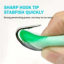 Load image into Gallery viewer, SANLIKE 6.3cm 14.5g Modified Thunder Frog Soft Bait with Groove Double Hooks Long-range Black Fish Fake Bait Fishing Tackle