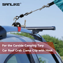 Load image into Gallery viewer, SANLIKE 2pcs Nickel-Plated Lron Knob Clamp On The Car Roof Frame And Twist Tightly Non-Slip Mat Tent Outdoor Camping Tools