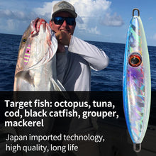 Load image into Gallery viewer, SANLIKE 140g 160g 180g Slow Metal Jig Trout Tuna Bass Shore Casting Jigging Spoon Sea Fishing Jigging Fishing Tackle