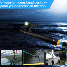 Load image into Gallery viewer, SANLIKE 2M Boat Hook Shrink Length 78CM Aluminium Alloy Boat Fork Pole Telescopic Fishing Gaff Hook Boat Accessories