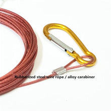 Load image into Gallery viewer, SANLIKE Fish Lock Buckles Fish Lock Belt to Insert Wire 5 Meters Stainless Steel Wire String Rope Fish Control