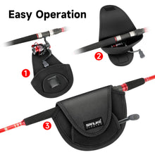 Load image into Gallery viewer, SANLIKE Black EVA Fishing Reel Bag Sheath Casting Reel Spinning Reel Bag Portable Protective Fishing Gear Bag Fishing Tools