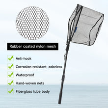 Load image into Gallery viewer, SANLIKE Fishing Landing Nets Collapsible Telescopic Sturdy Pole Handle for Saltwater Freshwater Fishing Tool Extending to 38.5in