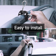 Load image into Gallery viewer, SANLIKE 2pcs Car Roof Tent Tarp Clamp with Climbing Clip Hook Heavy Duty Super Crab Clip for SUVs Camping Tarps Awnings Hanging