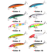 Load image into Gallery viewer, 5pcs Colours Available Lure 10cm/9g Floating Rattling Bead Imitation Hard Bait Mock Bait Fake Bait Fishing Tackle Products