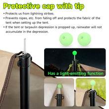 Load image into Gallery viewer, SANLIKE 2 sets of 240cm aluminium stable tent poles tarpaulin poles camping tent poles glass bead connection with storage bag