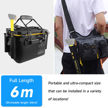 Load image into Gallery viewer, SANLIKE 3m 4m 5m 6m Telescopic Squid Rod Stainless Steel 7-Claw Hooks Portable Anti-slip Handle with Plastic cover Carabiner Fishing Tool