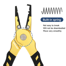 Load image into Gallery viewer, SANLIKE Fish Plier With Fish Lip Grip Antirust Aluminum Alloy Tungsten Carbide Fishing Hook Remover Line Cutting Fish Grabber