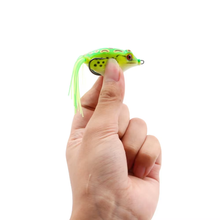 Load image into Gallery viewer, SANLIKE 5PCS Saltwater Freshwater Lures Frog Fishing Lures Soft White Double Hooks Artificial Wildlife Fishing Hooking Tools