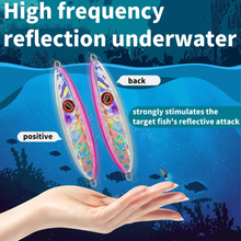 Load image into Gallery viewer, SANLIKE Pink sinking slow jigger cranking metal jig slow cranking steel plate glow bait hard lead deep sea fishing jigging lure