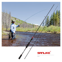 Load image into Gallery viewer, SANLIKE Casting Spinning Fishing Rods 1.8/2.1/2.4m Ultralight Carbon Fibre Fishing Rods Saltwater Freshwater Tools Accessories