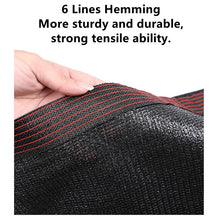 Load image into Gallery viewer, SANLIKE 12-pin Black Sunshade Net Anti-ultraviolet Outdoor Garden Plants Balcony Sun Mesh Swimming Pool Gazebo Shed Cloth