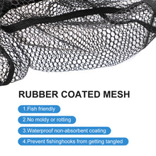 Load image into Gallery viewer, SANLIKE 180cm/220cm Fishing Net Portable Telescopic Folding Landing Handle Aluminium Alloy Pole Coated Net Fishing Accessories