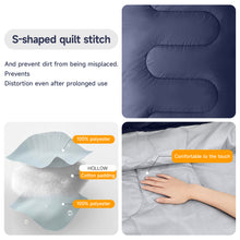 Load image into Gallery viewer, SANLIKE Ultralight Portable Navy Warm Envelope Sleeping Bag with Compression Sack for Outdoor Camping and Hiking