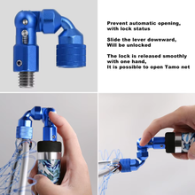Load image into Gallery viewer, SANLIKE Folding Joint 1/2inch Standard Head Quick Release Connector for Fishing Landing Net Head Aluminum Alloy Adapter