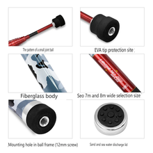 Load image into Gallery viewer, SANLIKE 7/8m Fishing Net Carbon Rod Portable Telescopic Landing Long Handle Pole for Carp Firp Fishing Tackle Catching Releasing