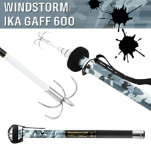 Load image into Gallery viewer, SANLIKE Stainless Steel Squid Gaff Five Hooks Extendable Contractile Gripper Squids Hook Fishing Gear 6M Retractable Squid Hook