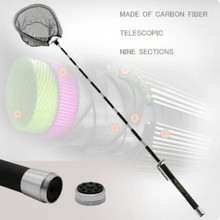 Load image into Gallery viewer, SANLIKE 5/6m Retractable Fishing NetPortable Carbon Fibre Long Handle PoleLanding NetsFishing RodsFishing Tools Accessories