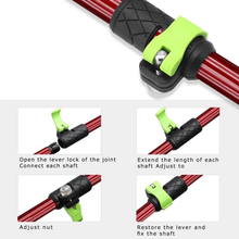 Load image into Gallery viewer, SANLIKE Single ultra-light trekking pole Non-slip walking pole Three sections adjustable carbon fibre trekking pole Walking pole